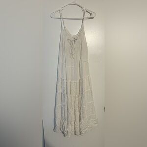 Flowy White Maxi Skirt